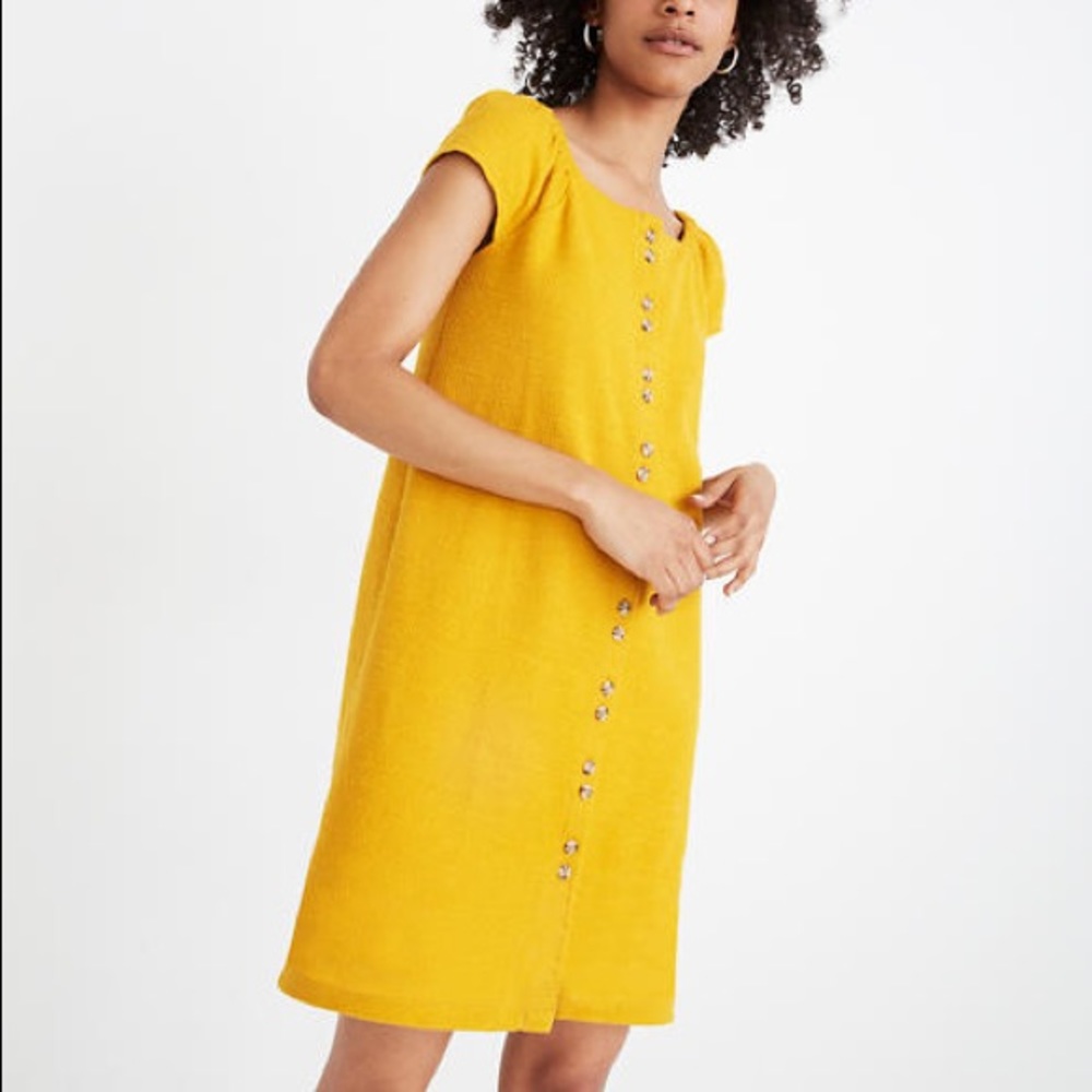 Madewell Texture and Thread cap sleeve dress